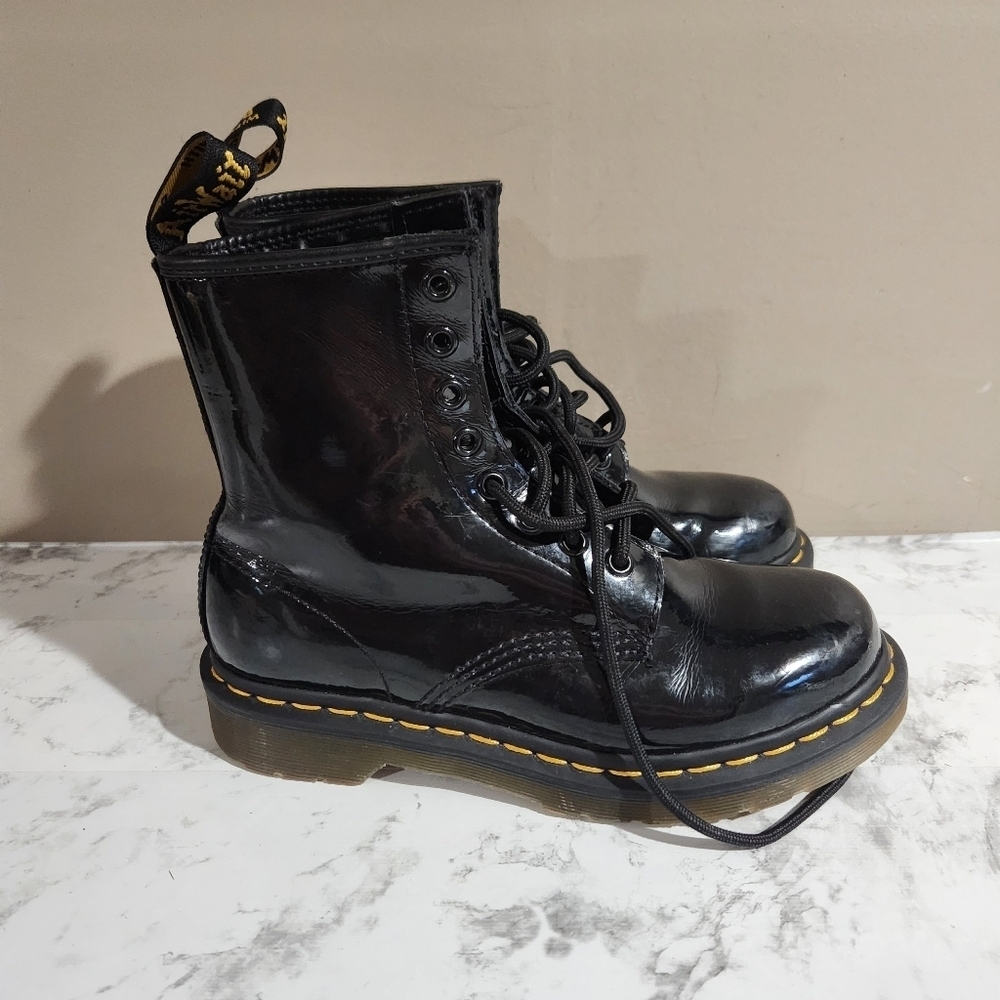 Doc Martens 1460 Black Boot Womens Size 6 - Picture 5 of 7